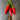 Three bright red Heirloom Tabasco peppers with green stems rest on a metallic surface beside a US penny for size comparison.