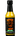 A bottle of Ginger Goat Hop't Sauce with a black label, orange goat head, and green text. This yellow-green ginger and scorpion pepper sauce invites you to shake well before use.