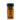 A clear spice jar with a black lid holds reddish-brown Smokin’ Ed’s BBQ Rub Seasoning. The label features "BBQ Rub Seasoning," flame graphics, Pepper X highlights, and a circular logo at the top.