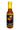 A bottle of Angry Goat Yellow Flamingo, a handcrafted Vermont hot sauce with mango, banana, and habanero for a fruity, citrus kick. Features a yellow cap and a cartoon flamingo label.