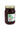 A clear glass jar of Mama Julie's FROG Jam features a dark red, chunky sweet fruit spread. It’s sealed with a gold lid and has a white label with text, palm trees, a chili pepper cartoon, and a barcode.