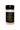 A clear spice jar with a black lid labeled Fuego Spice Co Black Reaper Salt holds 2.5 oz of white, flaky salt by Smokin’ Ed Currie. The Small Batch Series label lists the batch and bottle numbers.