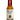A glass bottle of Cooper's Small Batch Peaches En Regalia hot sauce features a peach illustration, orange habanero sauce inside, and is sealed with red wax for a vibrant, flavorful touch.