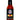 A 5 oz bottle of Rising Smoke Smoldering Embers hot sauce, with a black cap and label featuring colorful peppers, flames, and smoke. The fiery red sauce inside is smoked habanero.